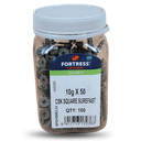 FORTRESS Countersunk Square Surefast Screws | 10g x 50mm (QTY: 100)