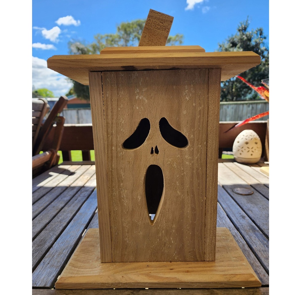 Halloween Wooden Lanterns | Spooky Face #2