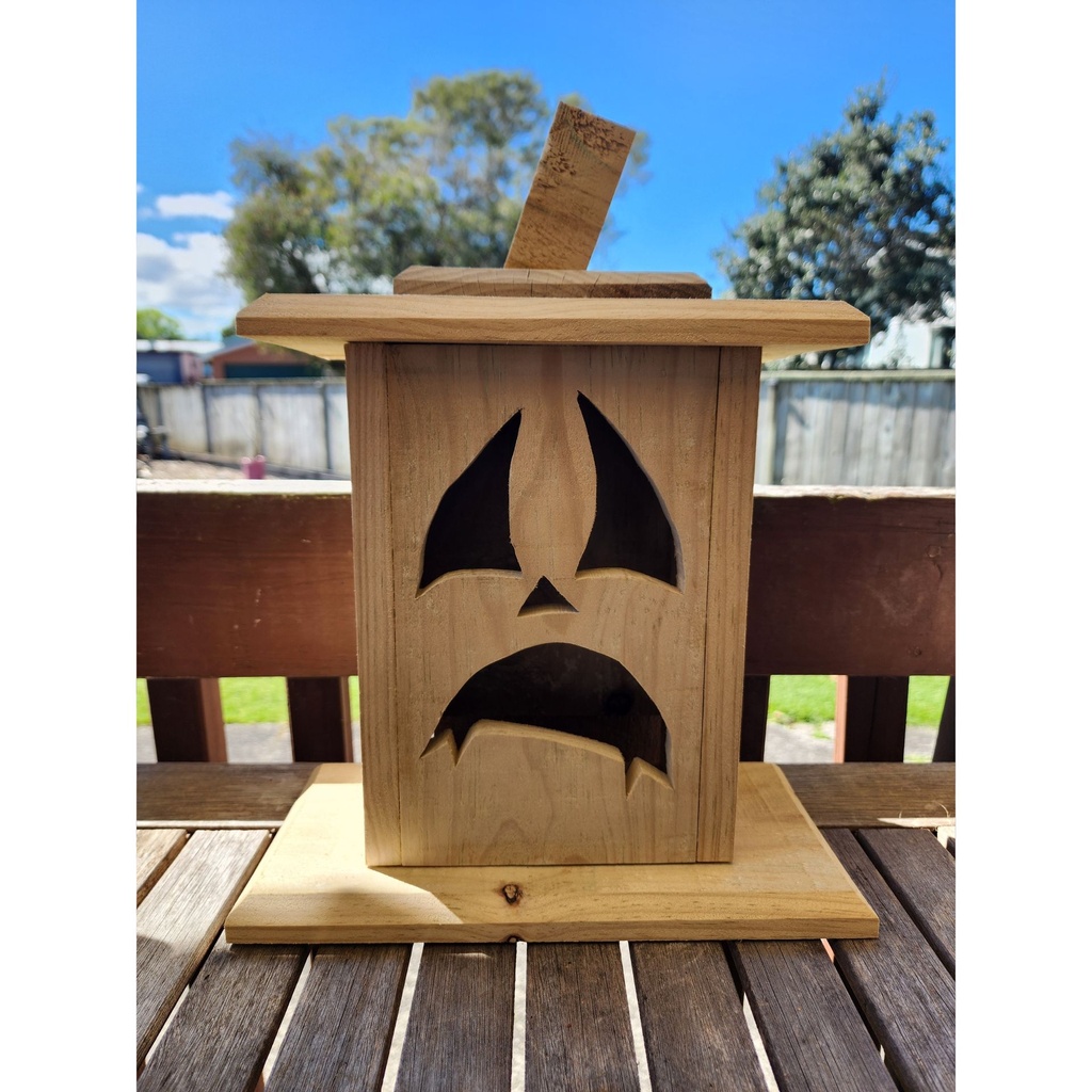 Halloween Wooden Lanterns | Spooky Face #4