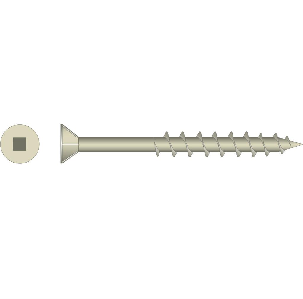 FORTRESS Countersunk Square Surefast Screws | 10g x 100mm (QTY: 50)