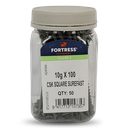 FORTRESS Countersunk Square Surefast Screws | 10g x 100mm (QTY: 50)
